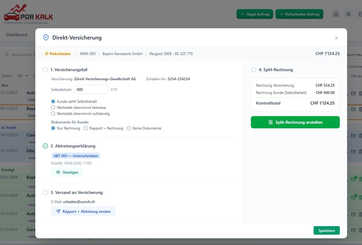 Direkt-Versicherung in 4 Schritten